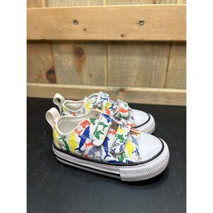 Converse All Star Infant Sneakers Shark Print Multi-Color Size 4